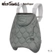 画像1: WILD THINGS × BabyHopper（ワイルドシングス×ベビーホッパー） キルティング防寒ケープ / モス (1)